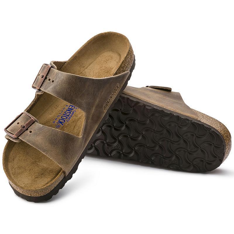 Birkenstock Soft Footbed Oiled Læder Arizona Herre Brune | DK 260DFM